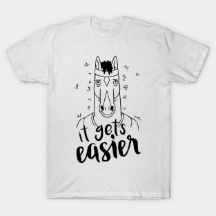 It Gets Easier Outline T-Shirt